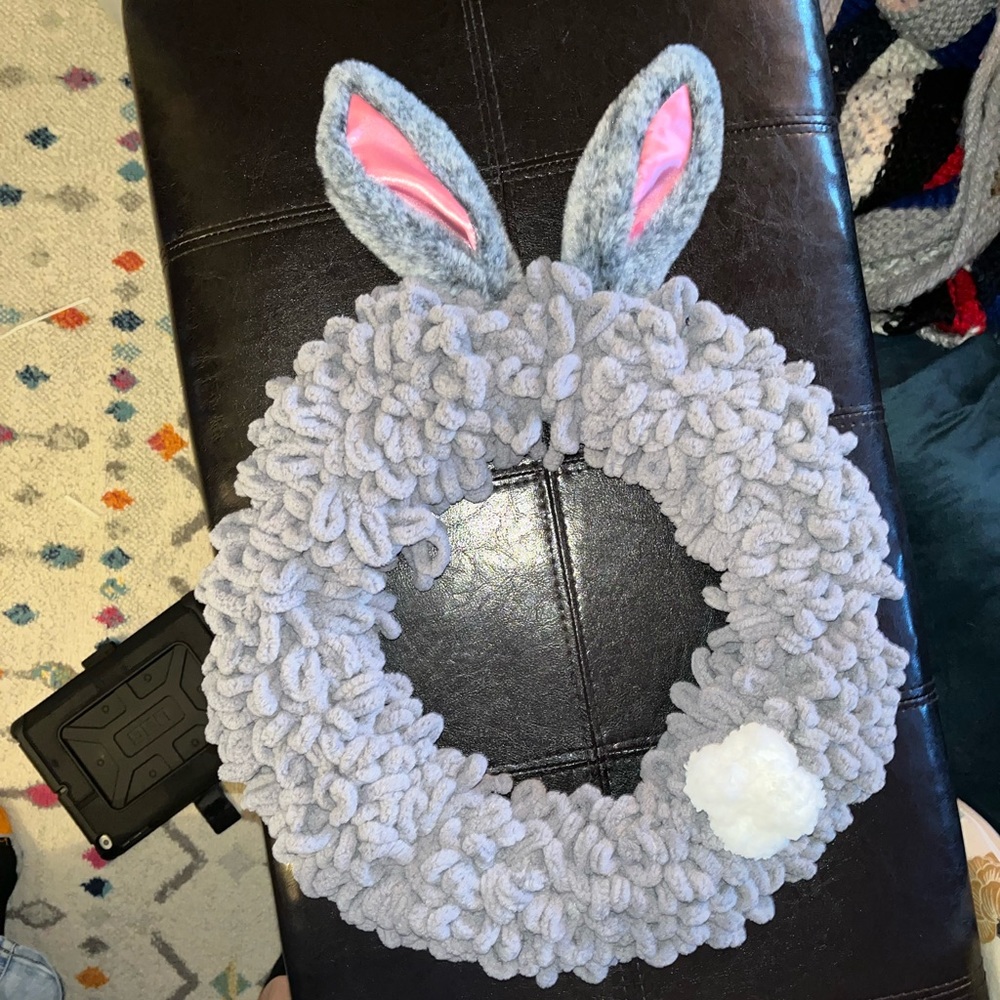 Easter bunny wreath